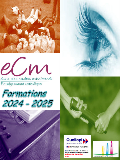 Catalogue des formations 2024-2025 de l'Ecole des Cades Missionnés (ECM).